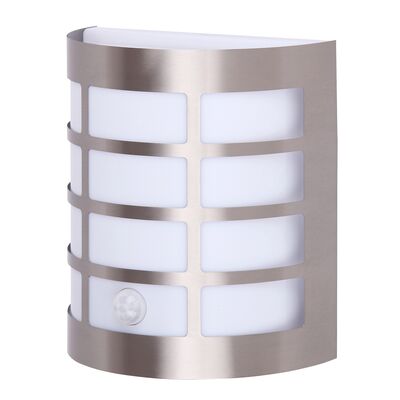 Kinkiet ogrodowy Sevilla E27 1x11 W IP44 stal nierdzewna sensor 2-8 m