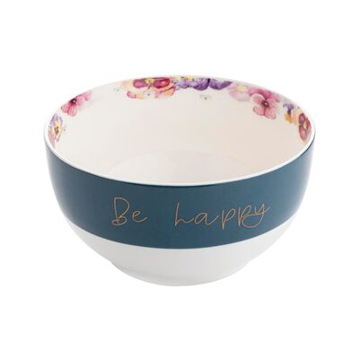 Salaterka Bratki 13 cm niebieski