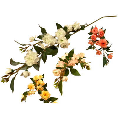 Gałązka kwitnącej jabłoni 90 x 8 cm mix