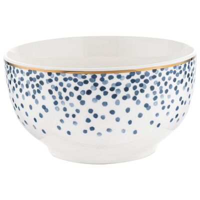Salaterka Mare Faith kropki 13 cm niebiesko-biały