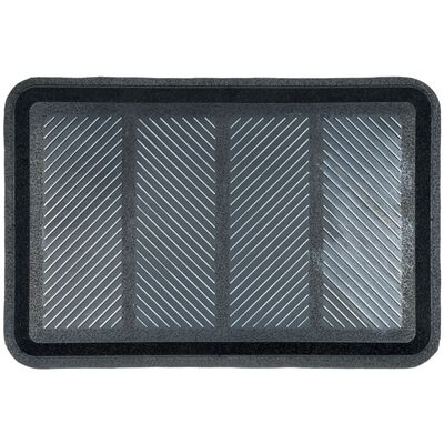 Ociekacz gumowy 40 x 80 cm srebrny