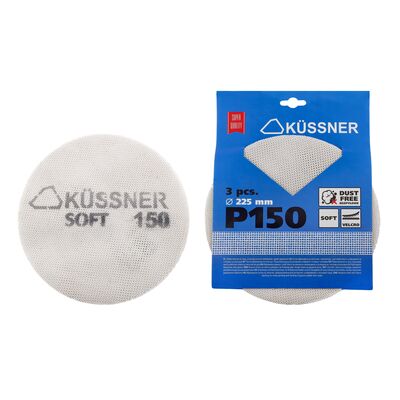 Siatka ścierna SOFT rzep 225 mm P150 3 sztuki