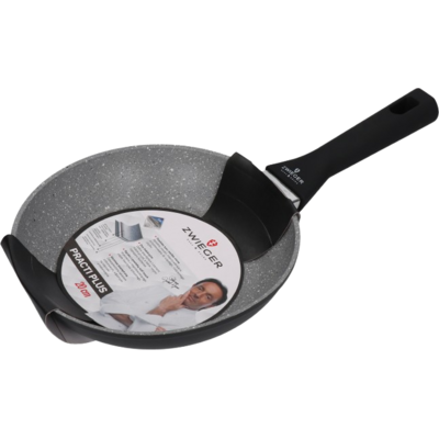 Patelnia Practi Plus 20 cm szaro-czarny Zwieger