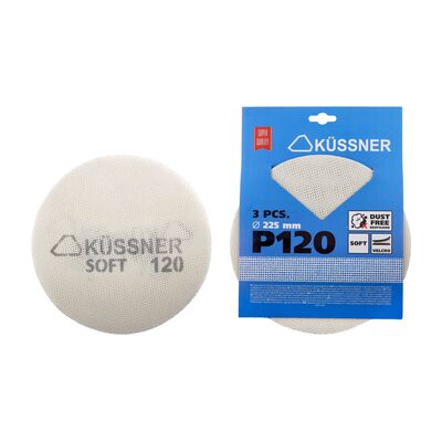 Siatka ścierna SOFT rzep 225 mm P120 3 sztuki