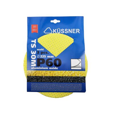 Tarcza ścierna P60 multiotwory 225 mm 3 sztuka TS30M żółta