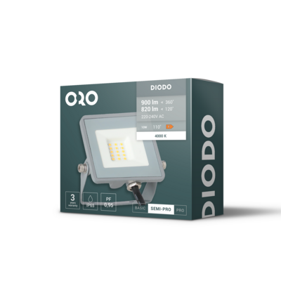 Naświetlacz LED oro diodo 10 W neutralna biel nw