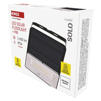 Naświetlacz LED garden solo solarny z pir 1600 lm neutralna biel