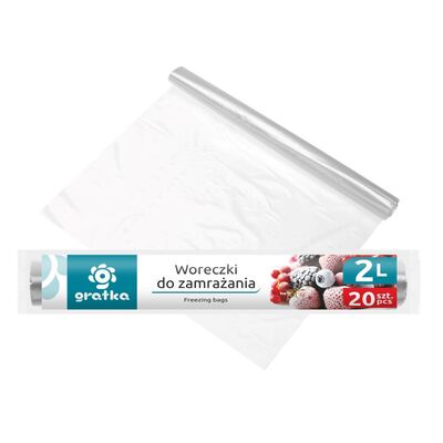 Woreczki do zamrażania Gratka 2L 20 x 28 cm 20 sztuk