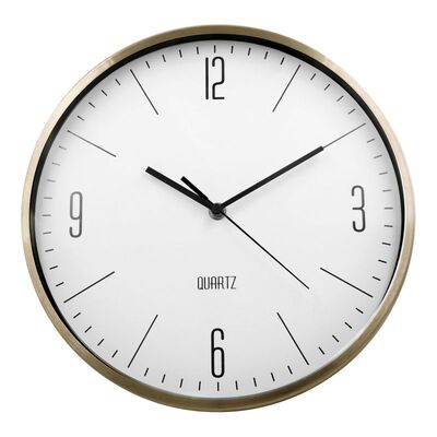 Zegar ścienny Odin 30 x 4 cm złoty