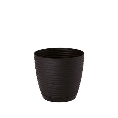 Osłonka Sahara Petit okrągła z podstawką 17 cm czarny