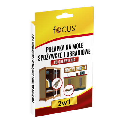 Pułapka na mole spożywcze i ubraniowe 2 sztuki Focus