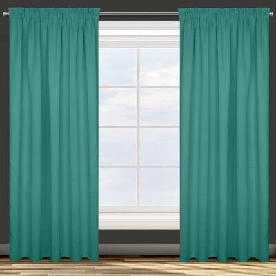 Zasłona na taśmie marszczącej PARISA 135 x 270 cm zielony