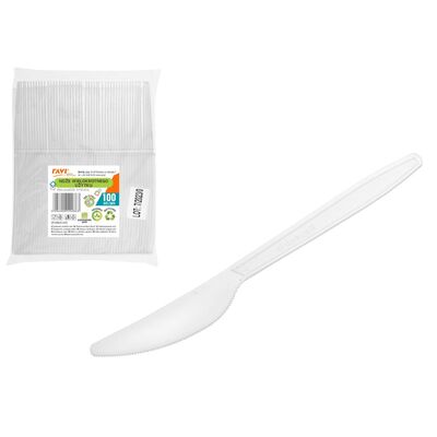 Noże Simple Solution wielokrotnego użytku 100 sztuk transparentny