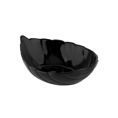 Salaterka Nocturn liść 14 x 10,5 cm czarny