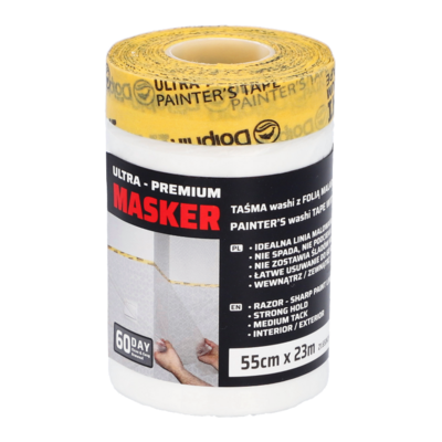 Masker Washi z folią malarską 55 cm x 23 m