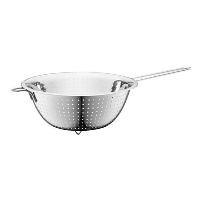 Cedzak ze stali nierdzewnej z rączką 24 cm srebrny