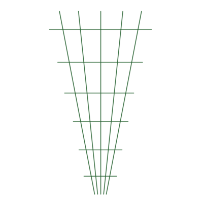 Kratka do pnączy 150 x 75 - 15 cm zielona