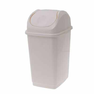 Kosz na śmieci Slim 10 l kremowy