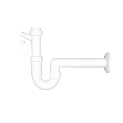 Syfon zlewozmywakowy rurowy bez spustu pralka/zmywarka