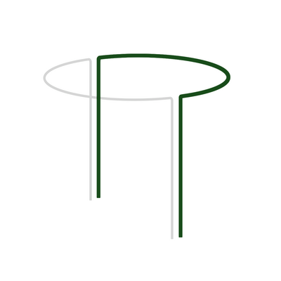 Bradas Podpora pierścieniowa do roślin 1/2 koła 40 x 85 cm