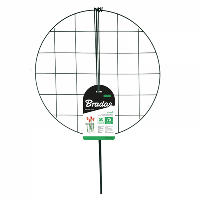 Podpora pierścieniowa do roślin 50 x 75 cm siatkowa zielona