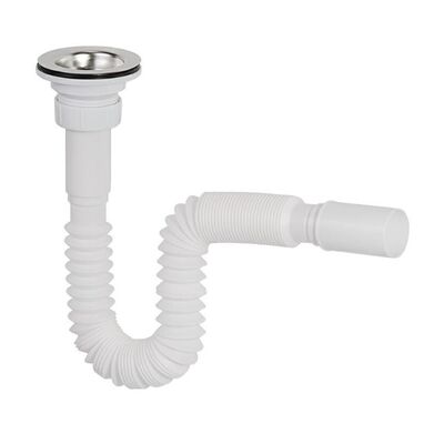 Syfon umywalkowy uniwersalny rurowy fi 32, spust metalowy XLEO