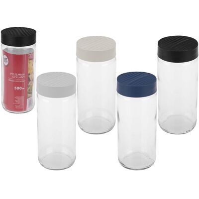 Pojemnik szklany Wyspa Okazji 500 ml mix kolorów