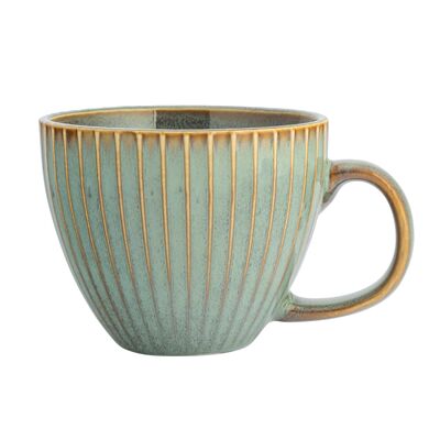 Filiżanka porcelanowa Reactive sage 450 ml zielony