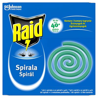 Spirala na komary 10 sztuk Raid