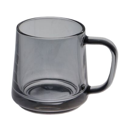 Kubek szklany Diuna 320 ml odcień szary