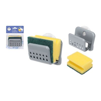 Uchwyt na gąbkę Wyspa okazji 12 cm szary