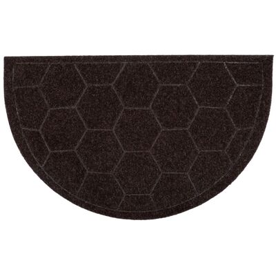 Wycieraczka Roxi 40 x 65 cm heksagon brązowy