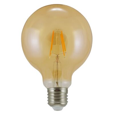 Żarówka dekoracyjna Vintage LED Filament Amber G95 E27 WW 2000 K 320 lm Sanico