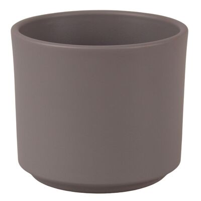 Osłonka cylinder 12 cm matowy basaltowy szary