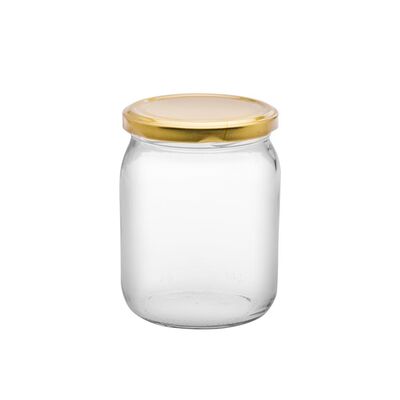 Słoiki New 500 ml ze złotą nakrętką 6 sztuk