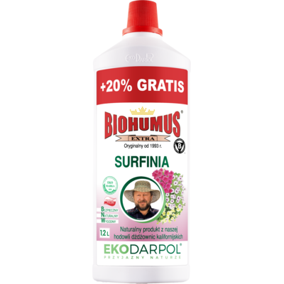 Nawóz BIOHUMUS EXTRA Surfinia 1 l + 20% gratis Ekodarpol