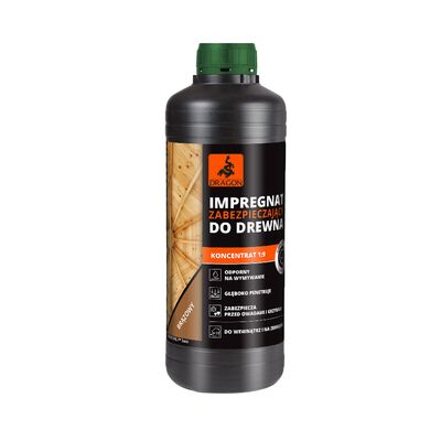 DRAGON Impregnat do drewna konstrukcyjnego koncentrat 1:9 1 kg brąz