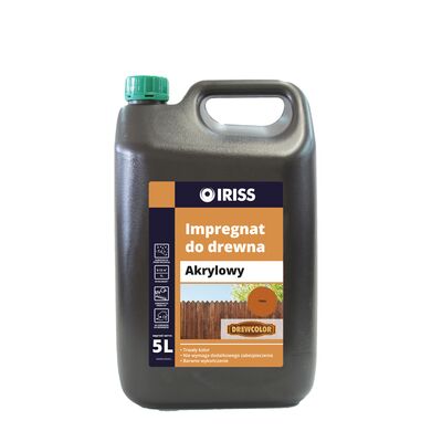 IRISS Impregnat akrylowy do drewna 5 l pinia