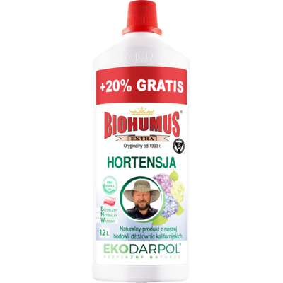 Nawóz BIOHUMUS EXTRA hortensja 1,2 l Ekodarpol