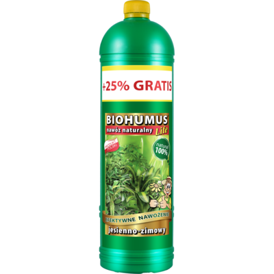 Nawóz Biohumus LIFE jesienno-zimowy 1 l + 25% Ekodarpol