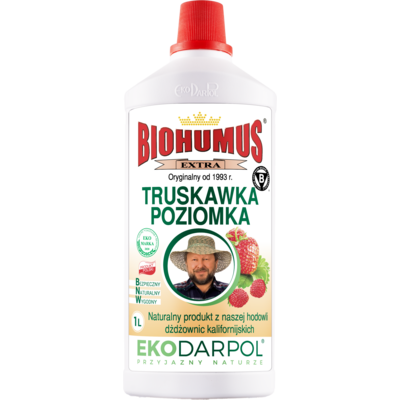 Nawóz Biohumus Extra truskawka i poziomka 1 l Ekodarpol