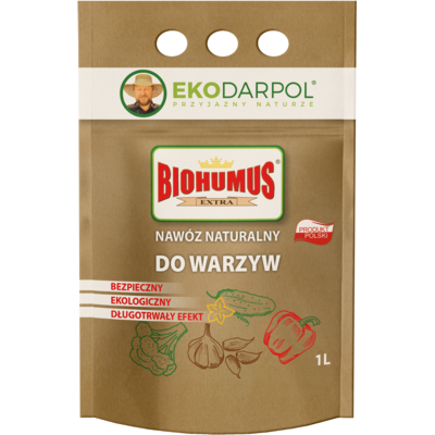 Nawóz Biohumus Extra sypki do warzyw 1 l Ekodarpol