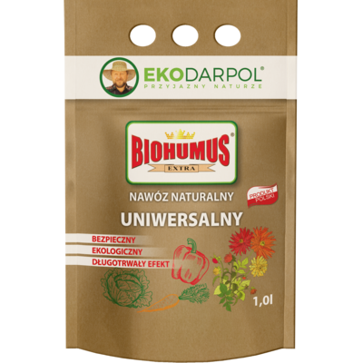 Nawóz Biohumus Extra sypki uniwersalny 1 l Ekodarpol
