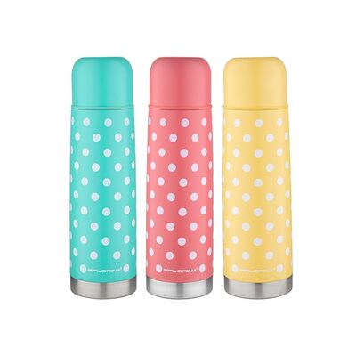 Termos nierdzewny DOTS 1 l mix kolorów