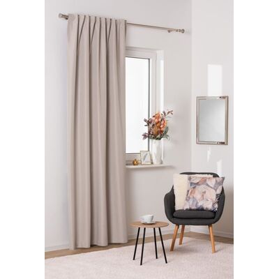 Zasłona z taśmą NUIT 135 x 260 cm beżowy