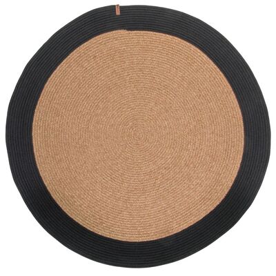 Dywan Natural okrągły 100 cm brązowo-czarny