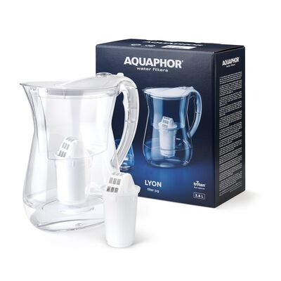 Dzbanek filtrujący Lyon 3,8 l z wkładem A5 biały AQUAPHOR