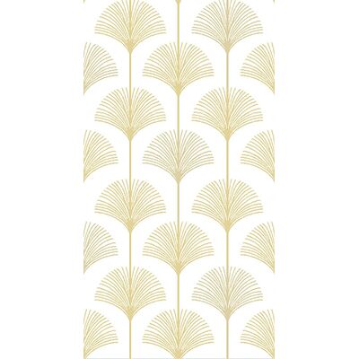 Dywan Sofia 80 x 150 cm dmuchawce biało-złoty