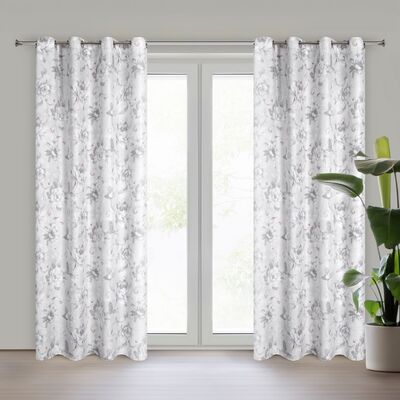 Zasłona gotowa Sienna 140 x 250 cm przelotki wielokolorowy