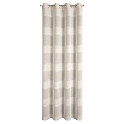 Zasłona gotowa Agata 140 x 250 cm przelotki beżowy